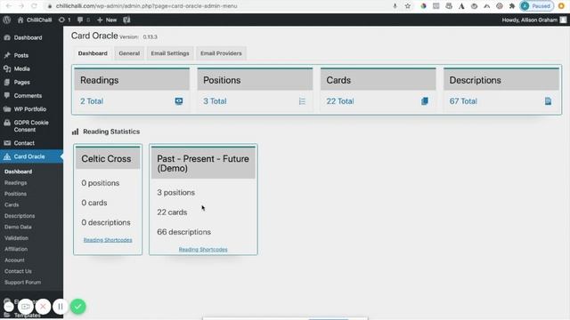 2. Setup and Overview, Validation and Shortcodes in Tarot Card Oracle смотреть онлайн