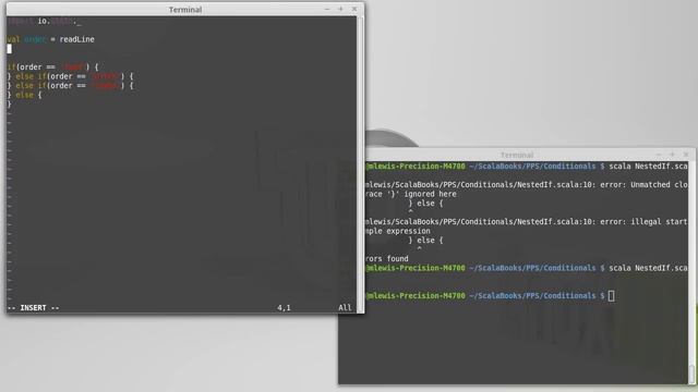 Nesting ifs (in Scala) смотреть онлайн
