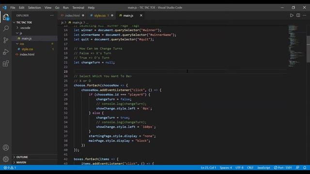 Creating TIC TAC TOE Game using HTML , CSS & Bootstrap смотреть онлайн