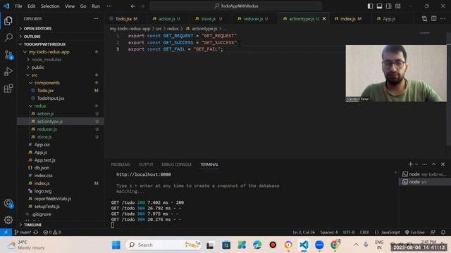 part 1 || Building a TODO App with React-Redux and Axios | GET, POST, DELETE, PUT Requests смотреть онлайн