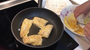 Минтай в Кляре на сковороде. Как приготовить рыбу на сковородке. Филе рыбы. Минтай жареный.