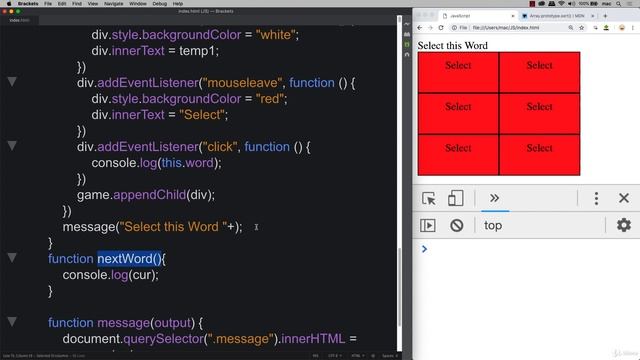 55 Modern JavaScript 23 006 Add Game Play Show Word смотреть онлайн