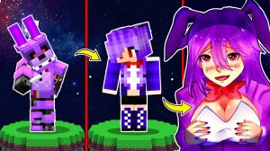 КАК МЕНЯЛАСЬ КОШМАРНЫЙ БОННИ АНИМАТРОНИК И ЕЕ ЖИЗНЕННЫЙ ЦИКЛ В МАЙНКРАФТ!ЭВОЛЮЦИЯ MINECRAFT ТРОЛЛИНГ