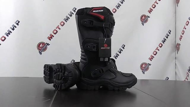 Ботинки SCOYCO MBТ012, МОТОКРОСС, цвет черный смотреть онлайн