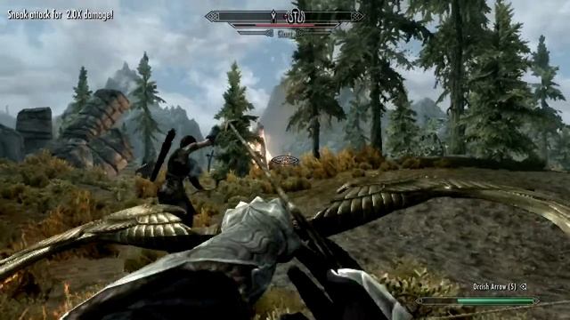 Skyrim, Killing a Giant. on Nvidia Geforce 315m смотреть онлайн