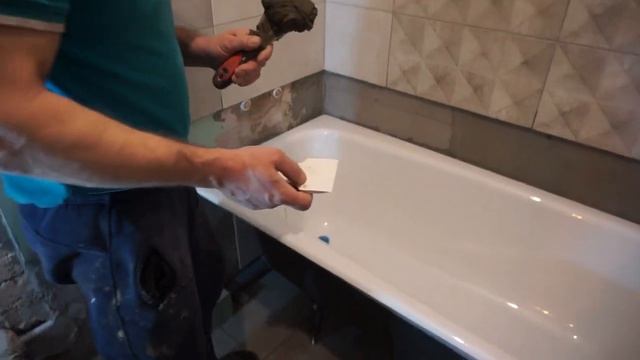 УСТАНОВКА ЧУГУННОЙ ВАННЫ. смотреть онлайн