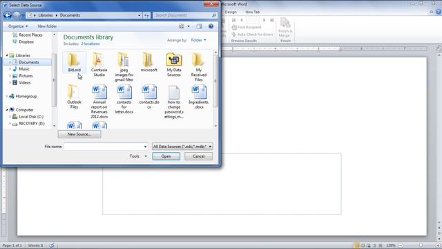 How to Merge and Create Envelopes and Labels in Microsoft Word 2010 смотреть онлайн