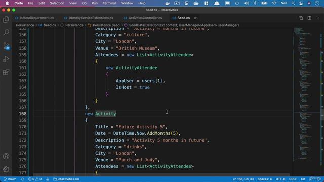 167 - Updating the seed data смотреть онлайн
