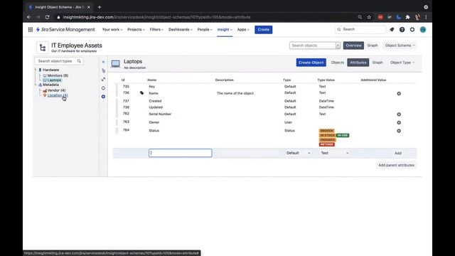 Insight Object Attributes in Jira Service Management смотреть онлайн