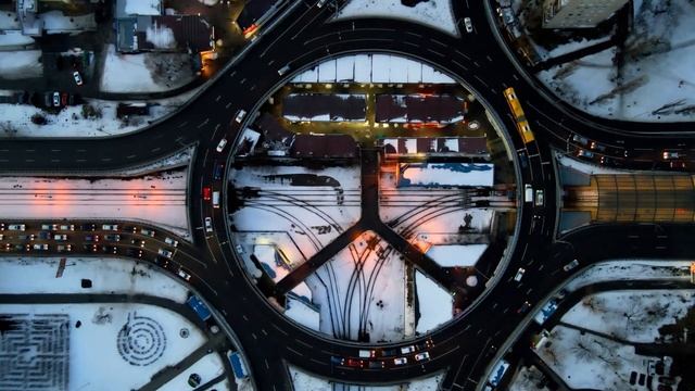 Транспортные развязки Киева /Transport interchanges in Kyiv (timelaps/таймлапс), 4к/50fps, MavicAir смотреть онлайн