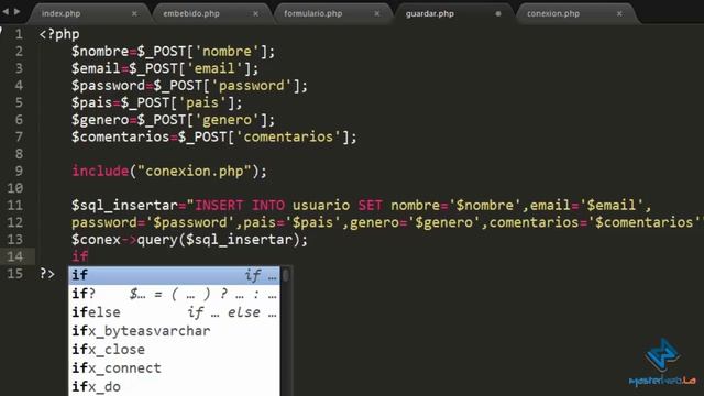 Curso de Programación Web [Video 20] - Insertar datos en MySQLi con PHP смотреть онлайн