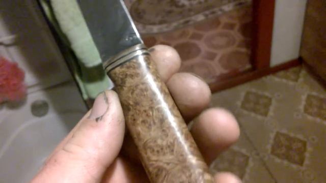 Вот такой вот ножичек получился из быстрореза и капа берёзы смотреть онлайн