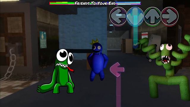 Green Rainbow Friends All Phases VS Green Friday Night Funkin Mod Roblox смотреть онлайн