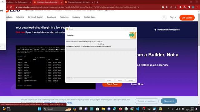 Kick Start Webdev: Setup Go Language and PostgreSQL смотреть онлайн