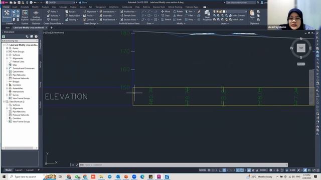 Label and modify cross section in Autodesk Civil 3D смотреть онлайн