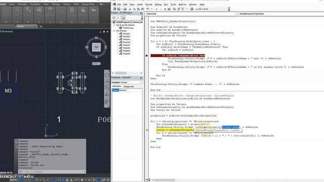 12. VBA Autocad - Leyendo propiedades de bloques dinámicos смотреть онлайн