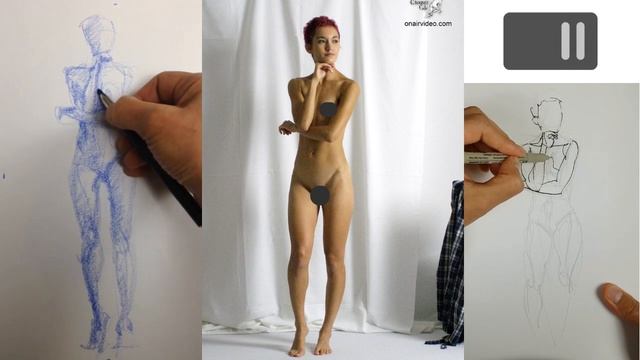 Draw Along Club 2 -  REAL TIME Life Drawing Practice