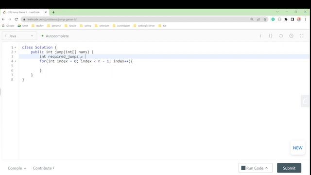 Leetcode 45. Jump Game II Java Solution смотреть онлайн
