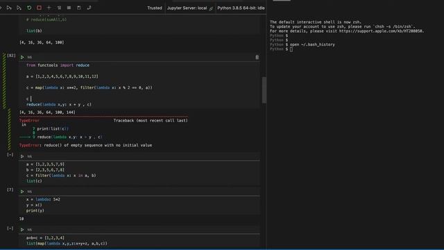 Python - Lambda, map, filter & reduce for how to use. смотреть онлайн