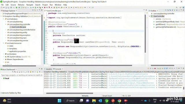 Spring boot Exception Handling and Data validation full video // Easy Learning Channel смотреть онлайн