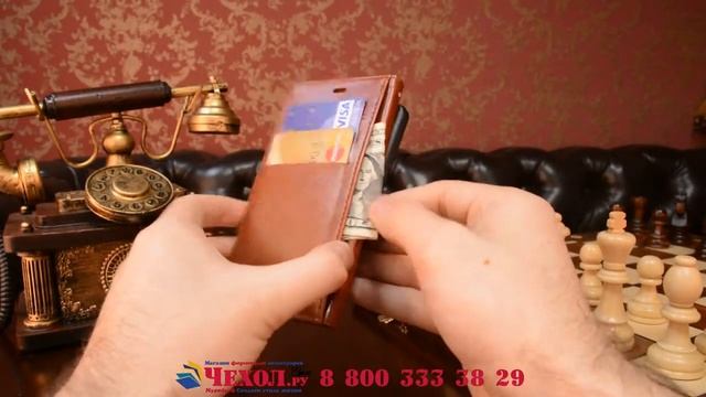 Фирменный чехол-книжка для Xiaomi Mi5 с визитницей и мультиподставкой смотреть онлайн