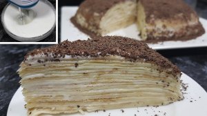 Торт блинный и рецепт крема для блинного торта