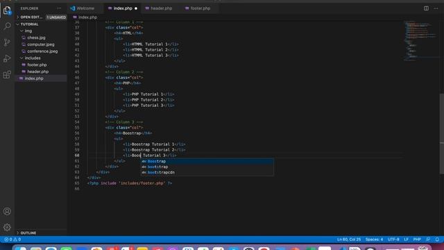 Integrating Boostrap Grid into PHP Website | Part 3 смотреть онлайн