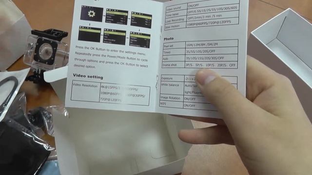 Elephone Explorer action camera распаковка. смотреть онлайн