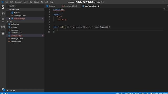 Handle Request POST in GOLANG смотреть онлайн