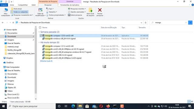 6 – Instalação do MongoDB Compass v1.25.0 no Windows 10 смотреть онлайн