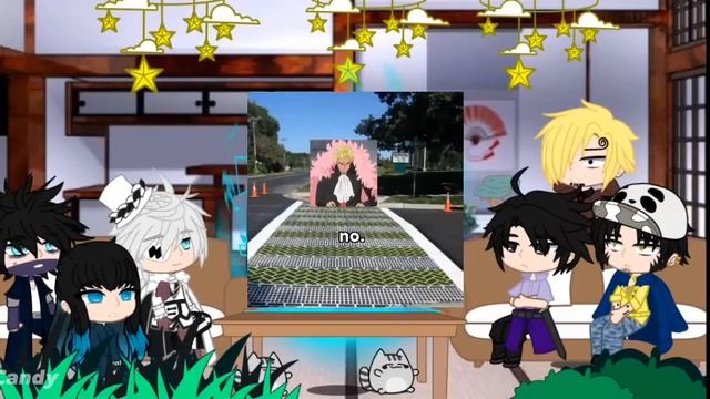 Anime characters react to each other|Trafalgar Law x Uchiha Sasuke смотреть онлайн