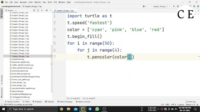 17. Python Turtle Graphic Design - Speed Code || Black & White Beautiful Design смотреть онлайн