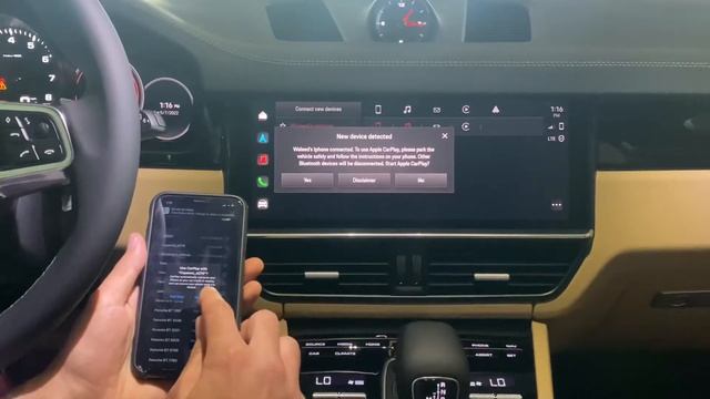 Connecting To Bluetooth And Apple CarPlay In The 2022 Porsche Cayenne