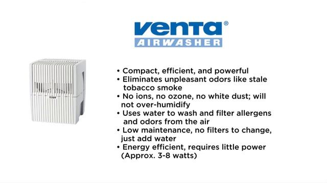 Venta LW15 Airwasher Small Room Humidifier/Air Purifier (White Finish) смотреть онлайн