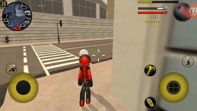 Stickman Rope Hero прохождение игры #1 начало смотреть онлайн