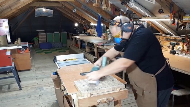 Торцевая разделочная доска, первый опыт. смотреть онлайн