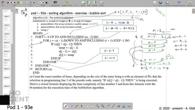 [Pod i - 93e] - Sorting Algorithms - Excercise - Bubble Sort - Time Complexity смотреть онлайн