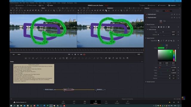 Davinci Resolve Fusion node paint смотреть онлайн