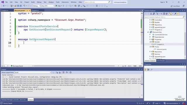 57. Developing Discount.Proto : Protobuf File for Exposing CRUD Services in Discount gRPC with NET смотреть онлайн