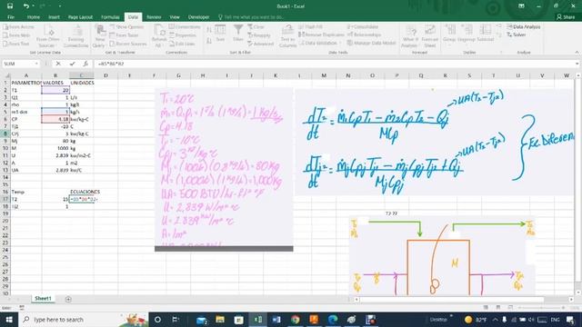 A CSTR WITH JACKET: HOW TO USE THE SOLVER FROM EXCEL TO SOLVE THE TANK AND JACKET ENERGY EQUATIONS. смотреть онлайн