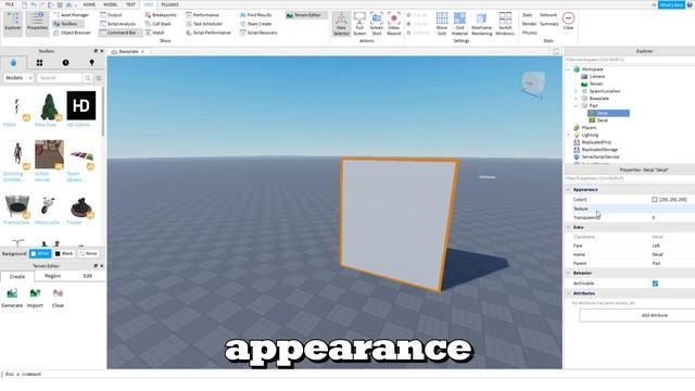 How to add custom Decals and Textures to Roblox Studio | 2021 Tutorial смотреть онлайн
