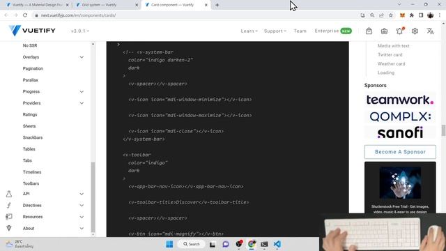 ASMR Coding - Vue.js + Vuetify 3.0 Learning with data fetching from API - No Talking смотреть онлайн