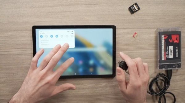 Samsung Galaxy Tab A : How to Connect External Storage (USB Drive, SSD, SD Card, Hard Drive..)