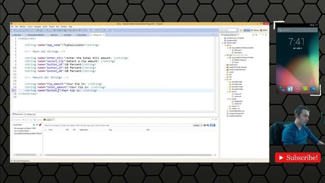 Android Programming: Creating A Tip Calculator (Part 7) смотреть онлайн