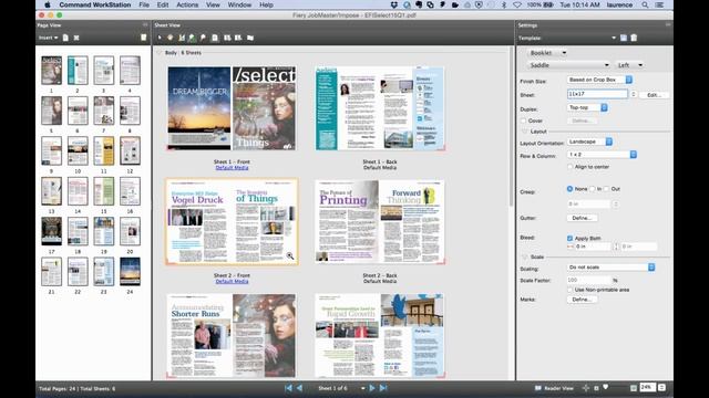 Fiery feature demonstration - Fiery Impose templates for booklet finishing смотреть онлайн