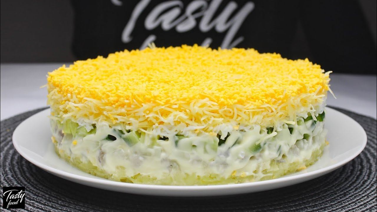 Салат ОДУВАНЧИК из Самых Простых Продуктов! смотреть онлайн