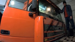 Замена лобового стекла DAF 95 и нарезка резины...