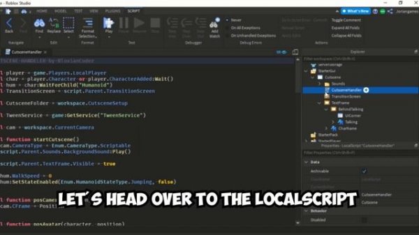 How to make a CUTSCENE in ROBLOX Studio!!