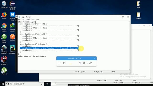 Creating a Puppeteer Test Automation Framework from Scratch - Part 04 - Logging and Reporting смотреть онлайн
