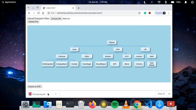 Organization structure from excel file using JavaScript смотреть онлайн